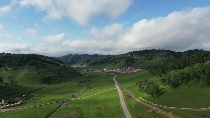 关山牧场草原度假区风景风光航拍3