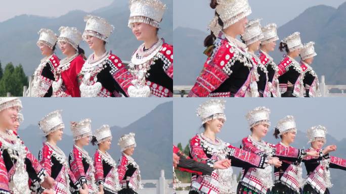 少数民族苗族跳舞升格实拍