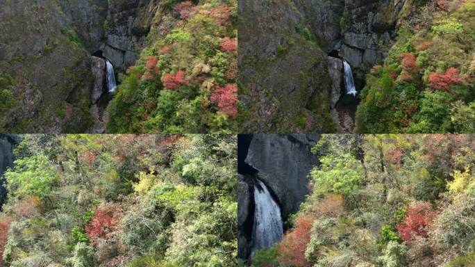 野生峡谷瀑布