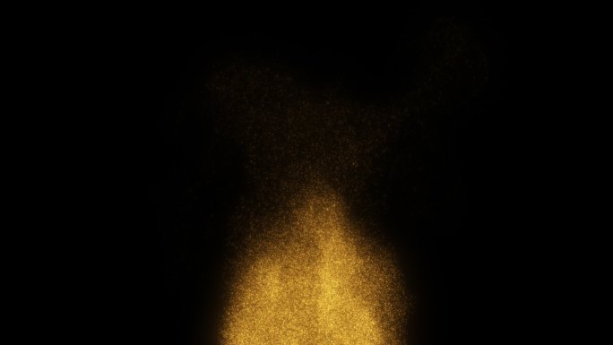 金色粒子生长能量喷发带通道