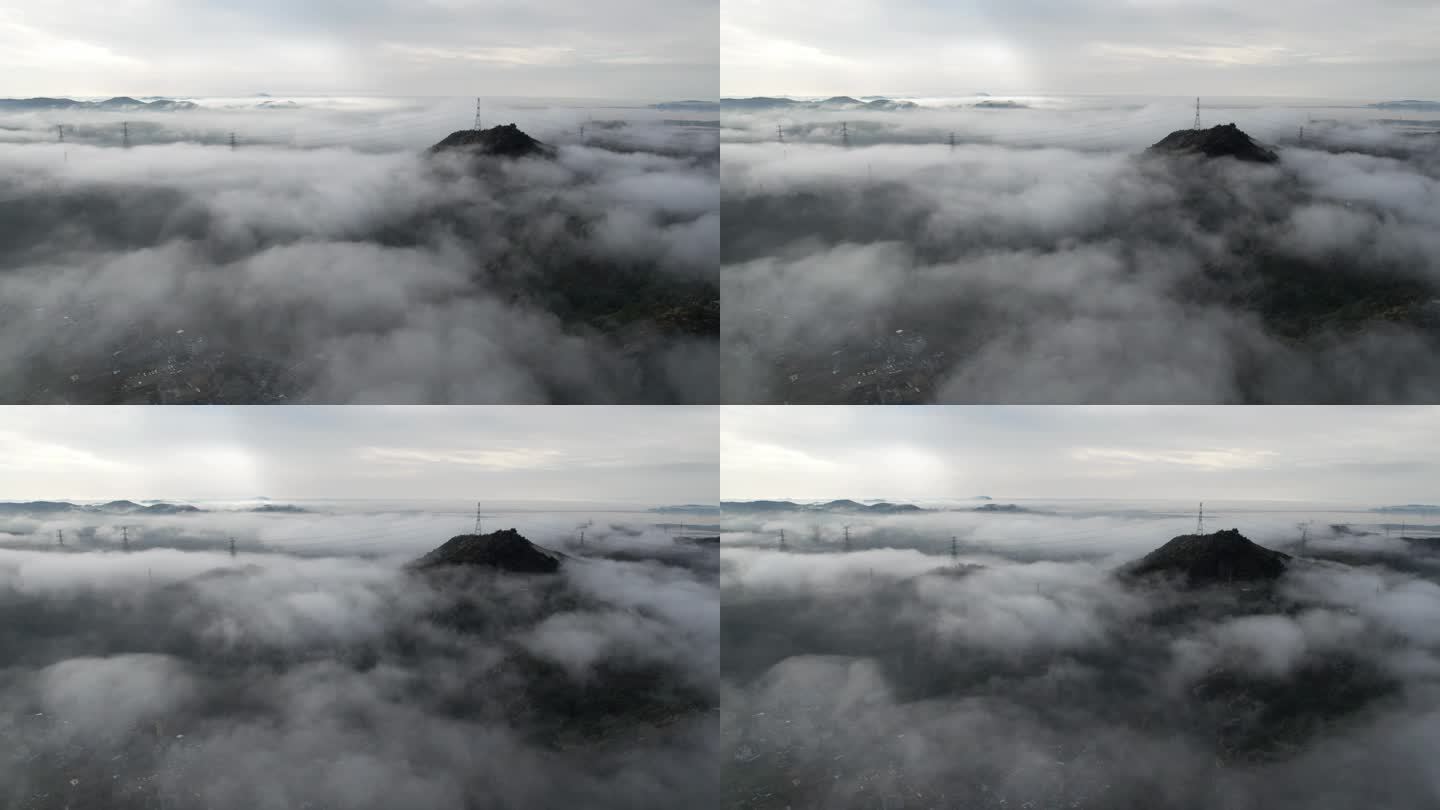 楚门南山 云雾缭绕延时实拍