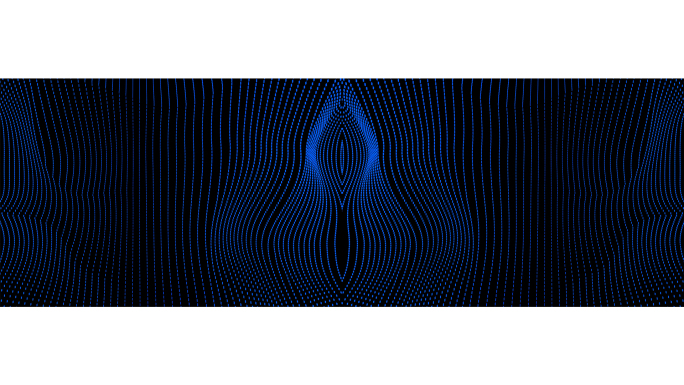 【宽屏时尚背景】镜像抽象线条暗蓝曲线光点