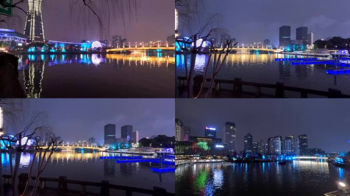 京杭大运河武林码头延时摄影