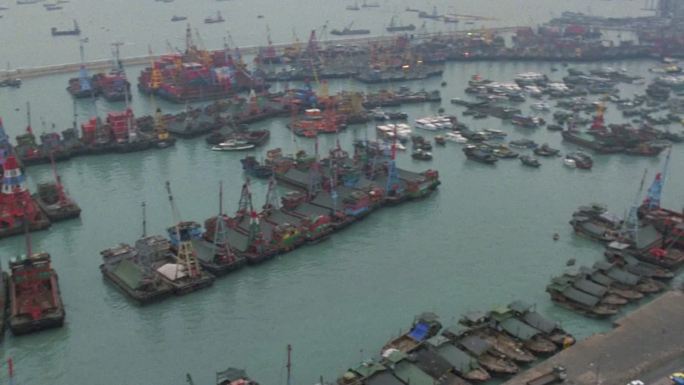 70年代香港九龙维多利亚港珍宝海鲜舫