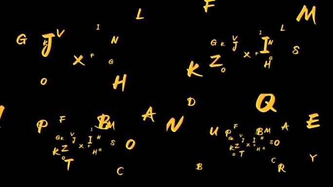 二十六个字母文字转场2