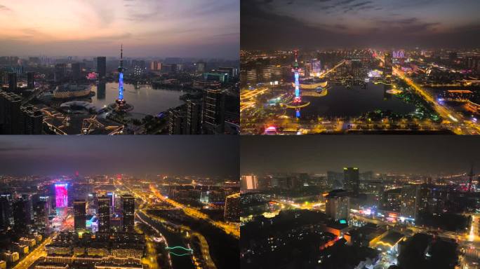 【11分半】盐城夜景 聚龙湖 盐立方夜景