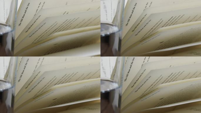 被风吹动的书页
