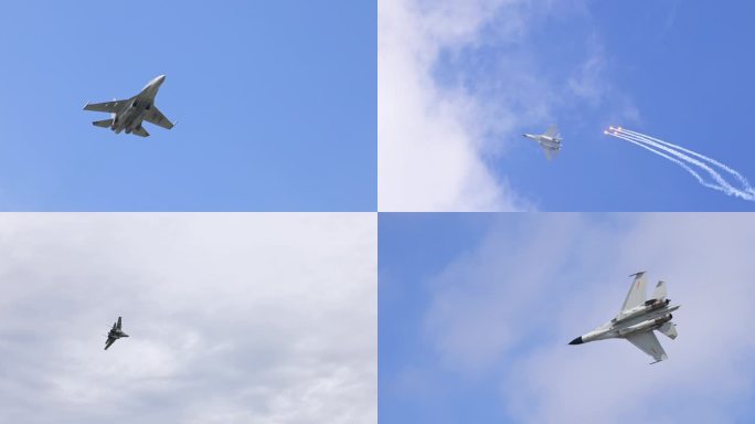 战斗机低空高速飞行 精彩瞬间 原声4k