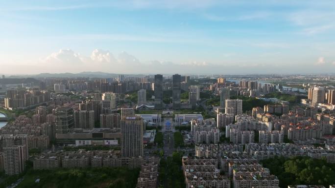 江门地标万达广场五邑广场航拍4K