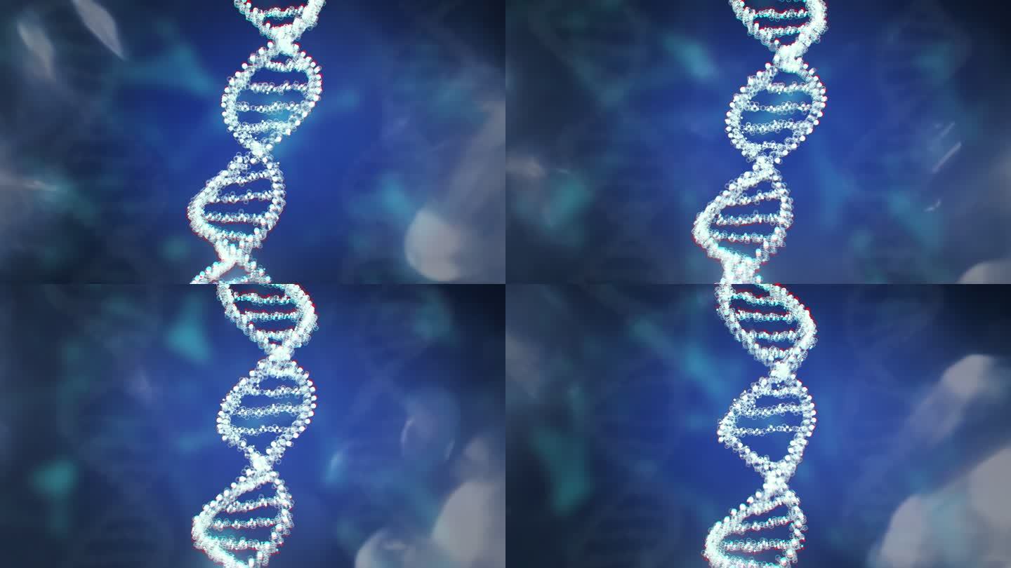 原创商用护肤品化妆品DNA细胞分子动画