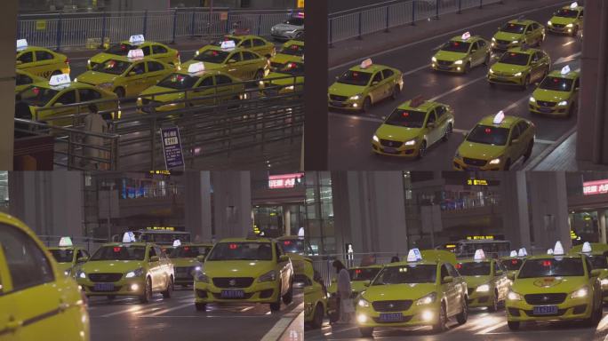 重庆江北机场t3黄色出租车