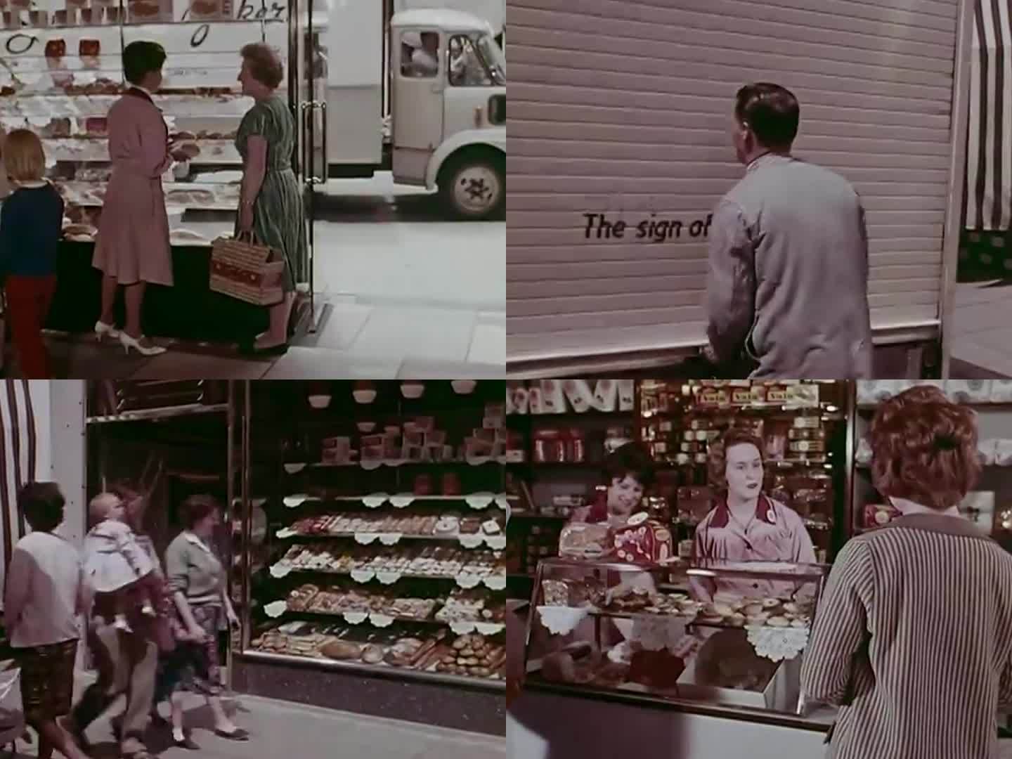 60年代面包厂配送 面包店 食品店