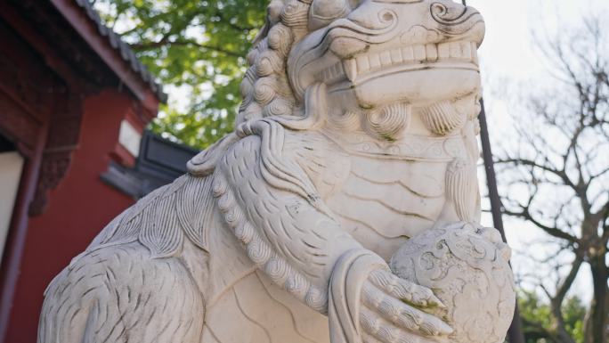 杭州钱王祠 石狮子