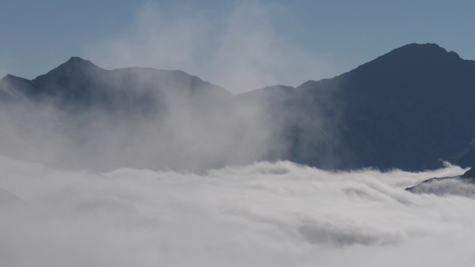 川西阿坝州巴朗山云海延时摄影