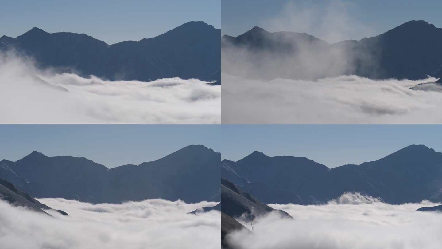 川西阿坝州巴朗山云海延时摄影