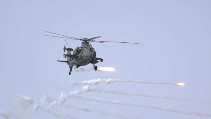 4K超稳：2022空军开放武直10直升机
