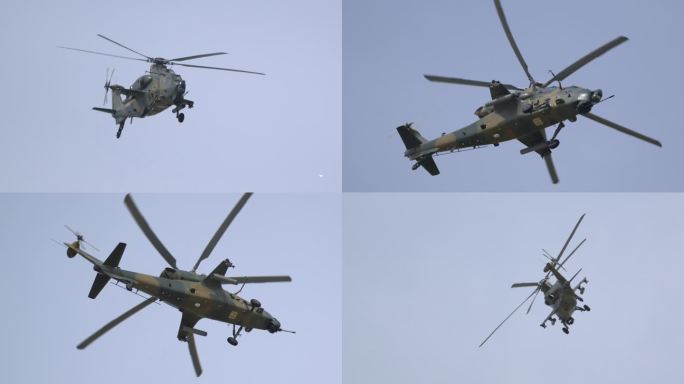 4K超稳：2022空军开放武直10直升机