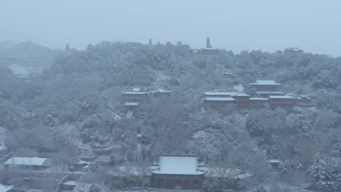 4K兰州中山桥雪天加升格航拍