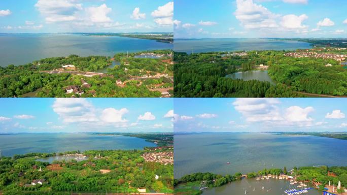 上海淀山湖上海大观园航拍