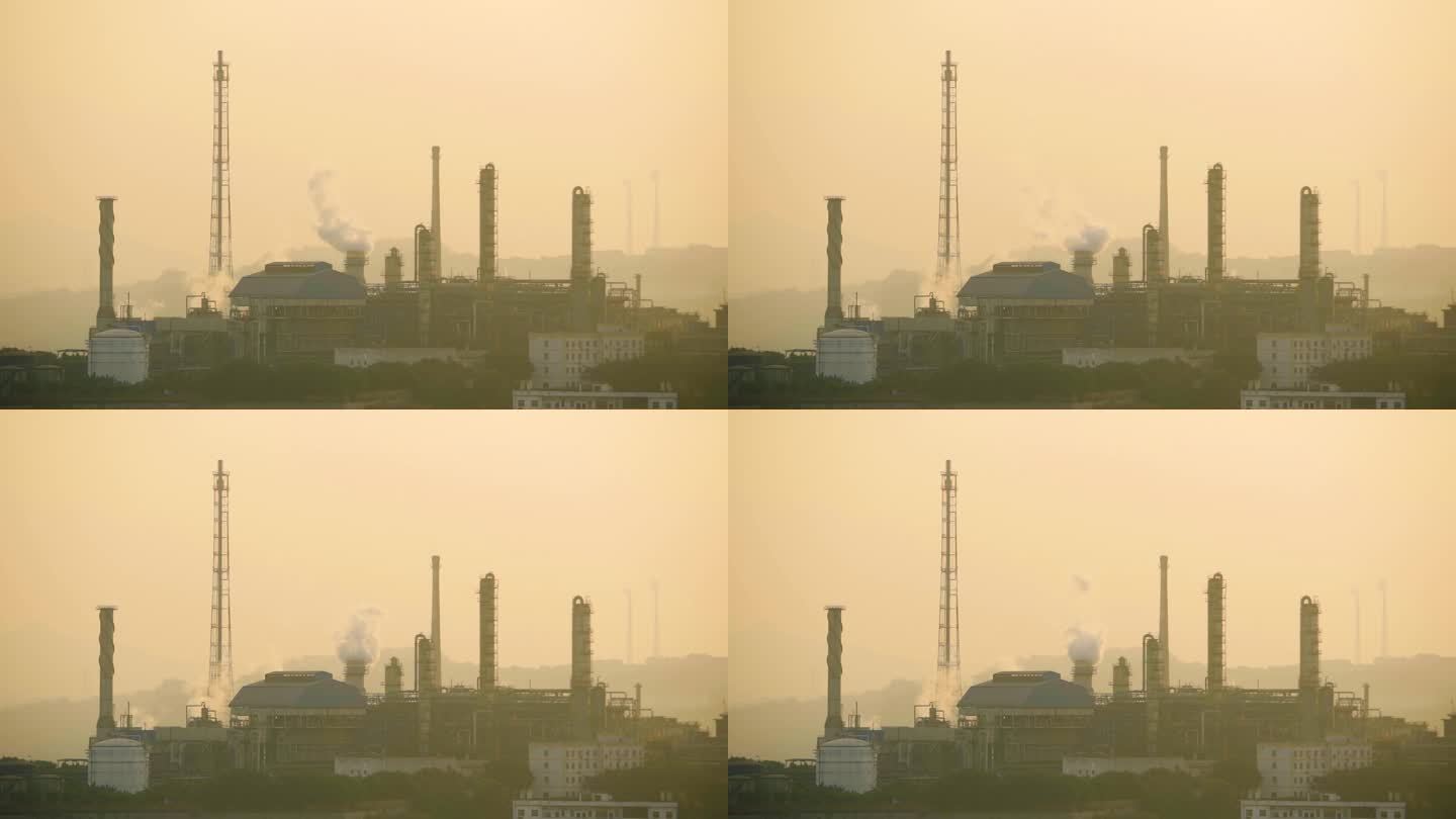 工厂化工工业重工业污染天空