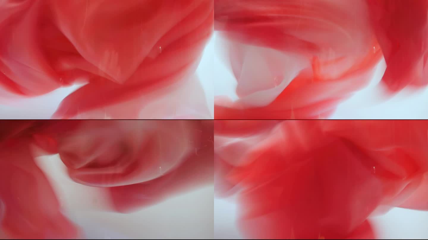 抽象 红绸 视觉艺术 红色水下 水