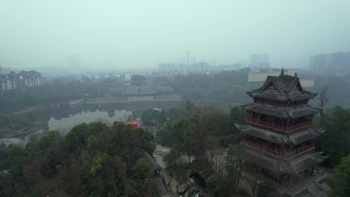 重庆璧山秀湖公园党建寺庙城市公园