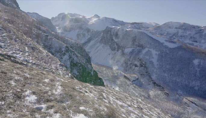 长白山断崖大峡谷地貌