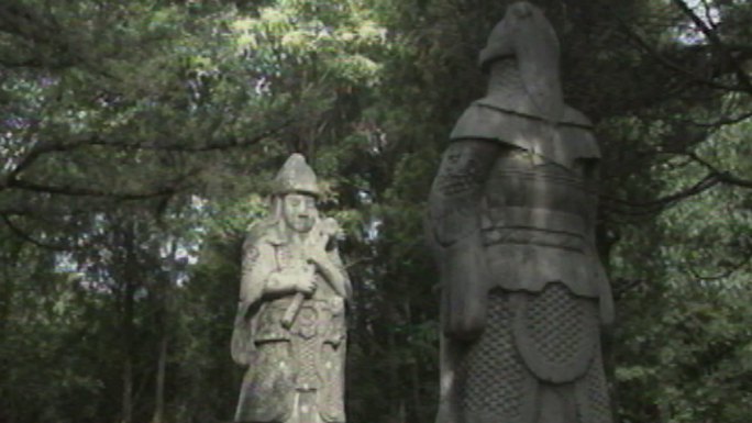 上世纪南京中山陵明孝陵紫金山神道石雕塑