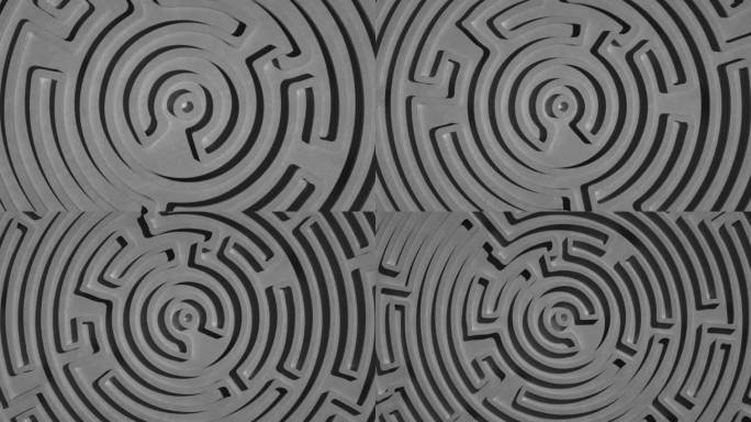 圆形迷宫，三维特效动画