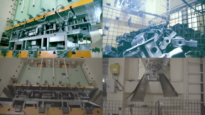 机械工厂生产线 操作冲压机 冲压设备