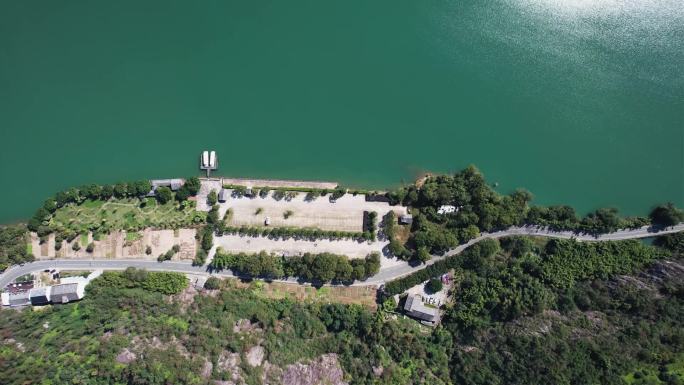 新疆阿拉泰喀纳斯湖神仙湾夏季风光航拍