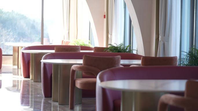 别墅酒店民宿餐厅咖啡厅卡座座椅装修实拍