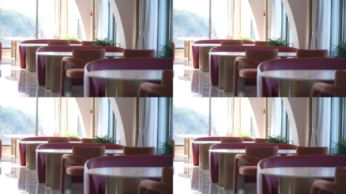 别墅酒店民宿餐厅咖啡厅卡座座椅装修实拍