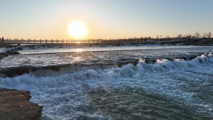 深泽湖夕阳