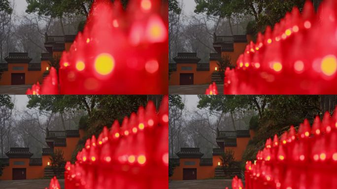杭州灵隐寺 寺庙蜡烛