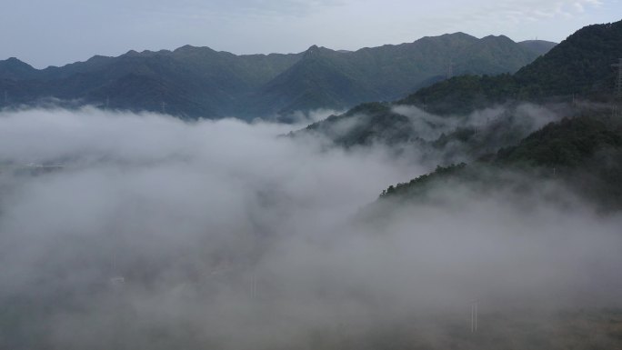 4K原素材航拍云海