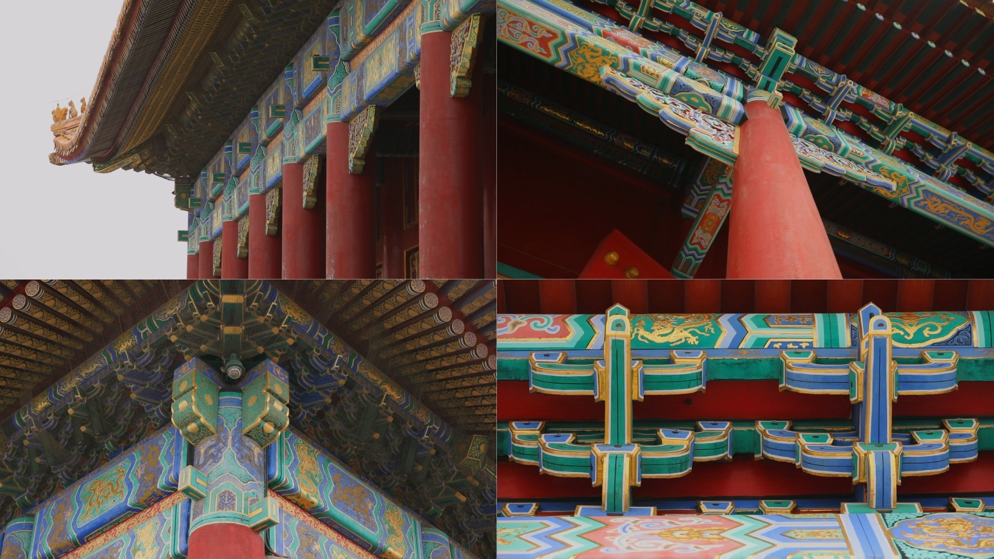 故宫斗拱榫卯结构北京古建筑房檐故宫1