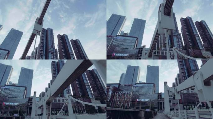 钢索拉桥-城市建筑美学