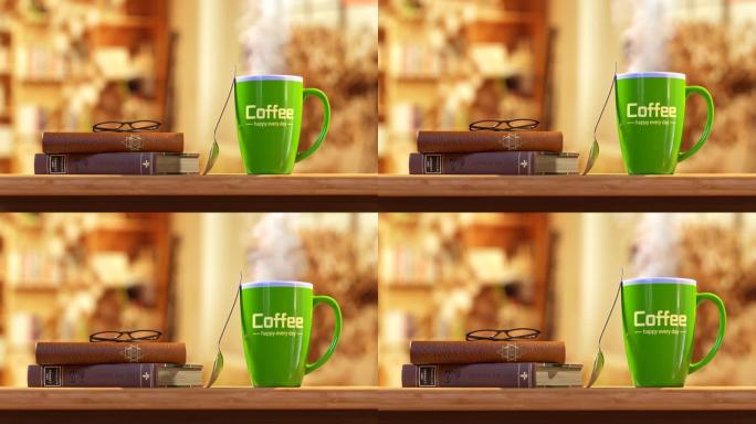 原创休闲时光咖啡场景视频素材