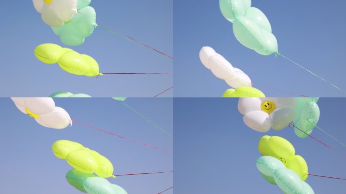 气球在空中飞舞