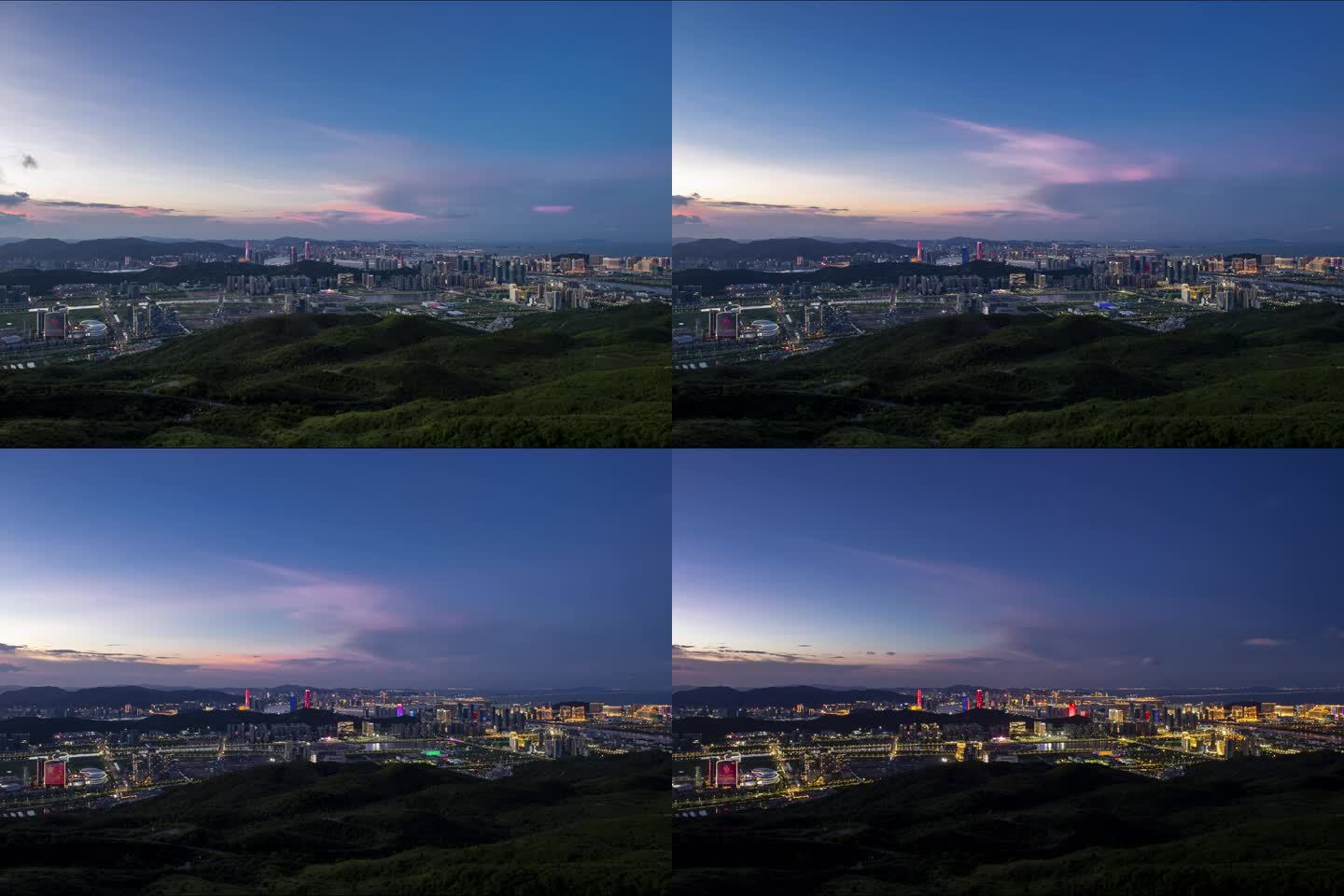 横琴大景 日转夜