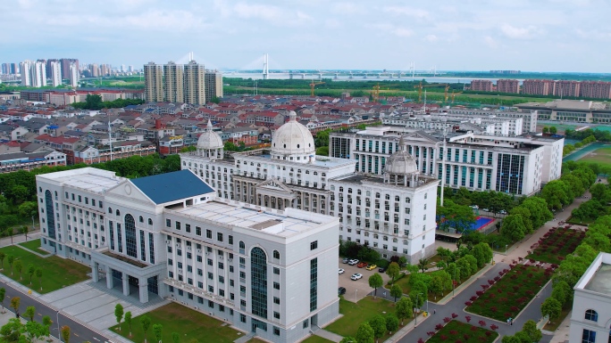 航拍荆州职业技术学院，荆职，荆州大学城