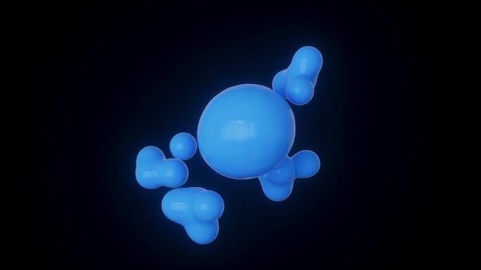 彩色球 分裂 细胞 分子 裂变