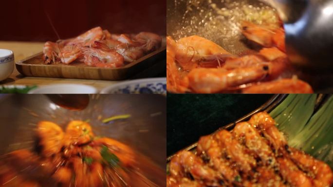烹饪 大虾