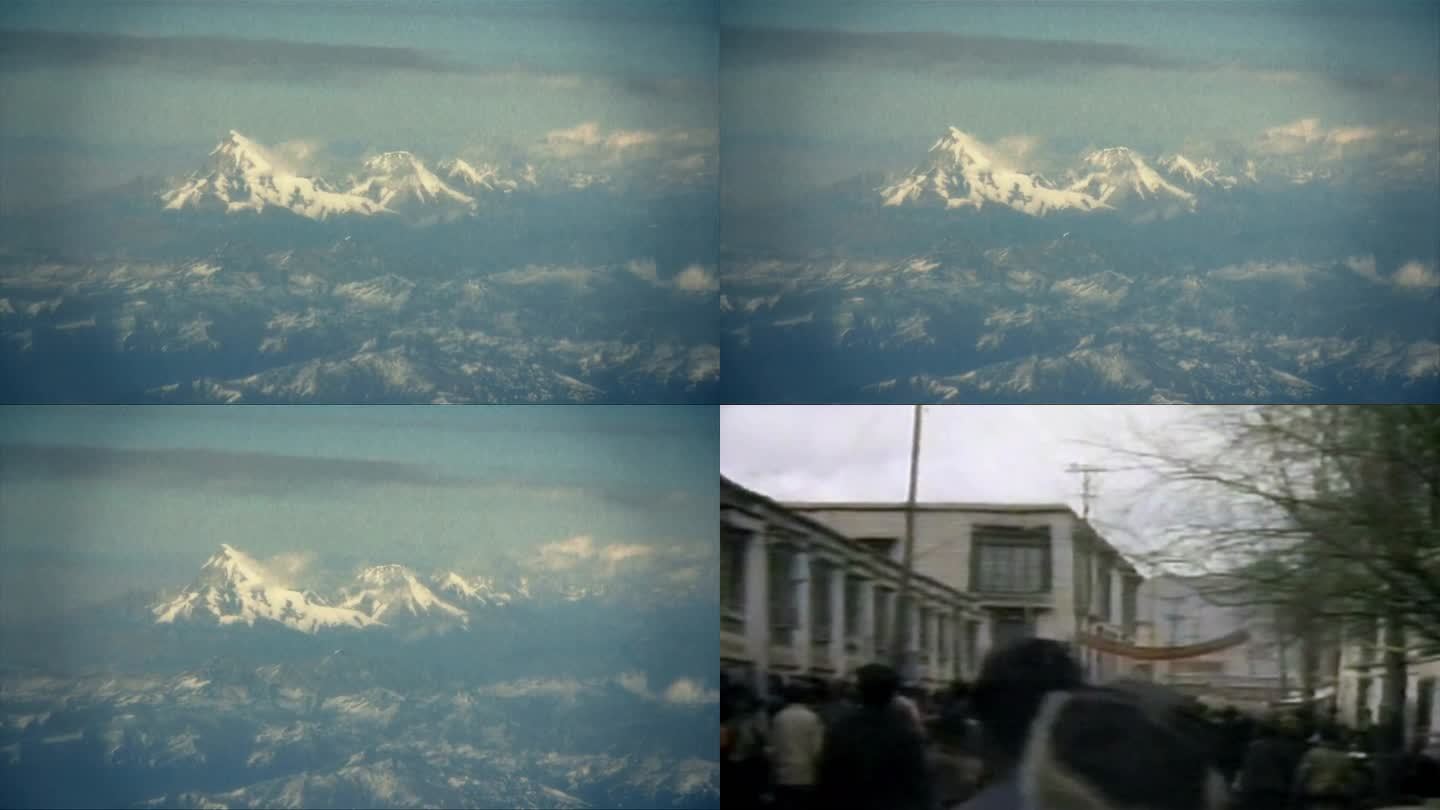 喜马拉雅山脉西藏拉萨街景风景