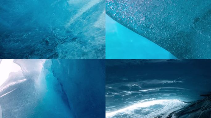 冰川冰洞 西藏冰川 冰川矿泉水