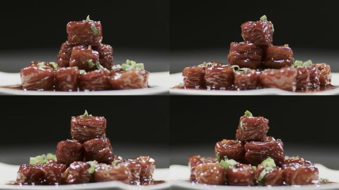 4k高清传统经典鲁菜九转大肠