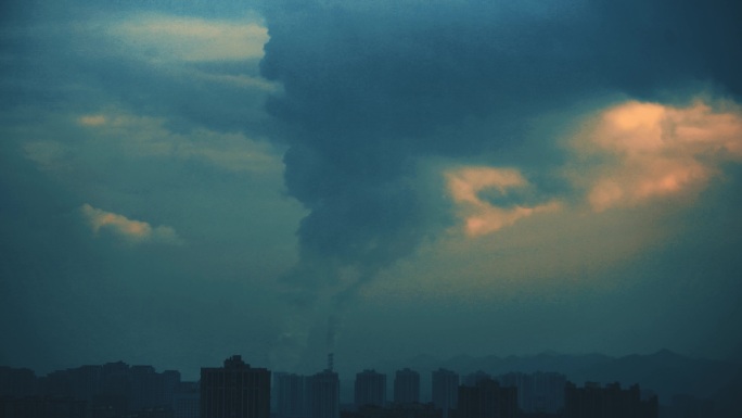 天空云层彩霞写意自然风光