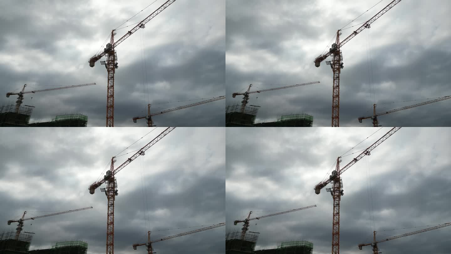 建筑工地塔吊