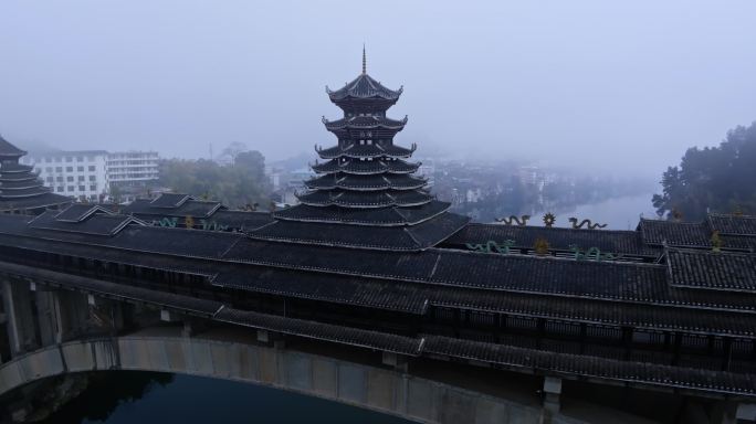 【正版素材】柳州三江风雨桥0657